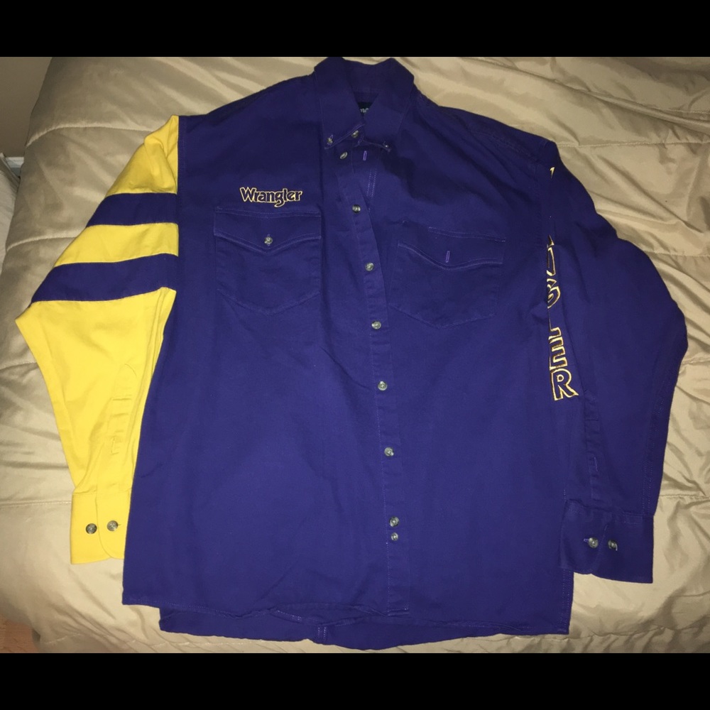 Wrangler Western Shirts Vintage Long Sleeve